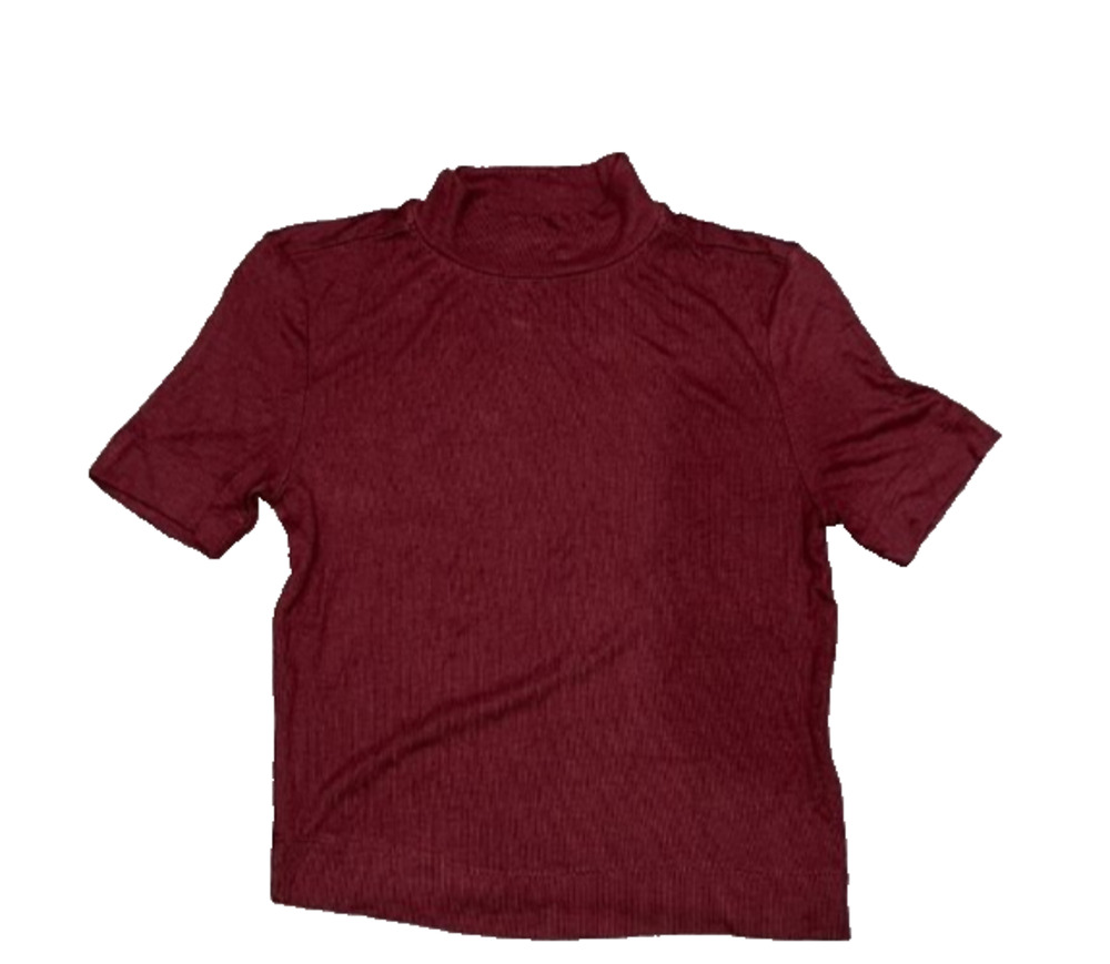 Babaton Formarib Mockneck T-Shirt Y2K Red XS A007072